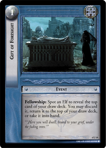 Gift of Foresight Gift of Foresight