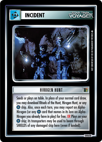 Hirogen Hunt (Errata version) Hirogen Hunt