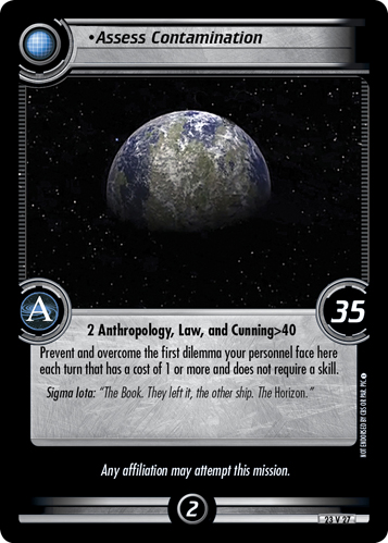 Assess Contamination (Errata version) Assess Contamination